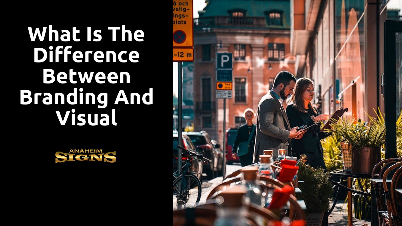 What is the difference between branding and visual identity?